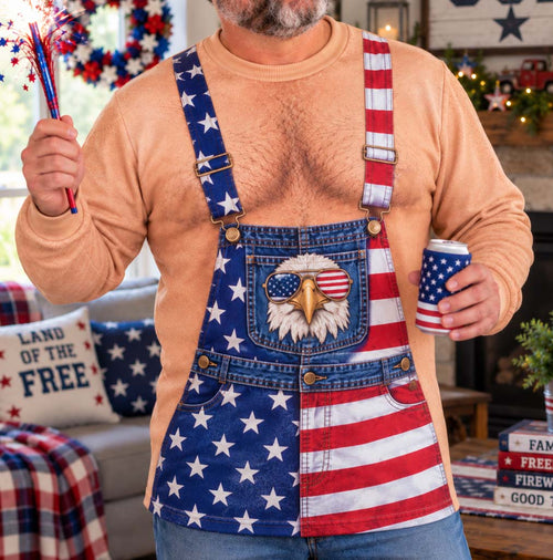 Patriotic Eagle Personalized Ugly Sweatshirt TZL0HH0029