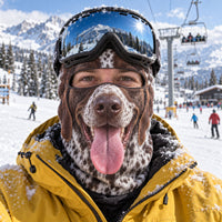 Pointer Powder Pup Funny Ski Mask TZL0PT0475