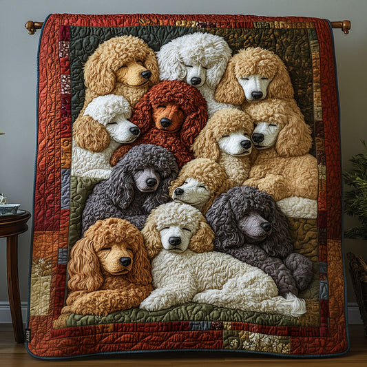 Posh Poodles Quilted Blanket TZL0PT0494