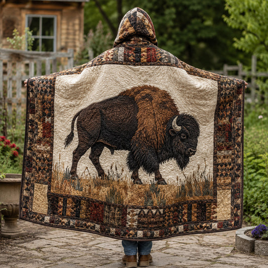 Prairie Guardian Quilted Hooded Blanket TZL0TV041