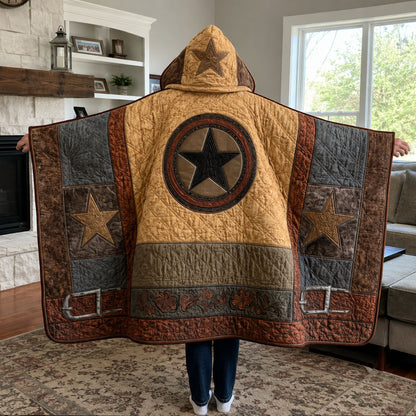 Prairie Star Quilted Hooded Blanket TZL0PT0112