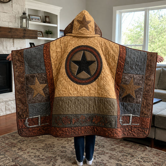 Prairie Star Quilted Hooded Blanket TZL0PT0112
