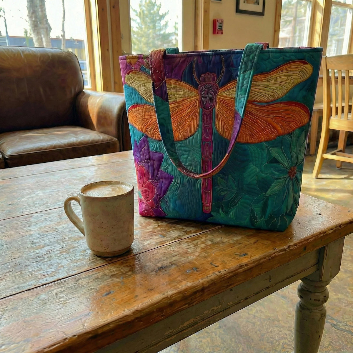 Prism Bag Quilted Zipper Tote Bag SN0K008