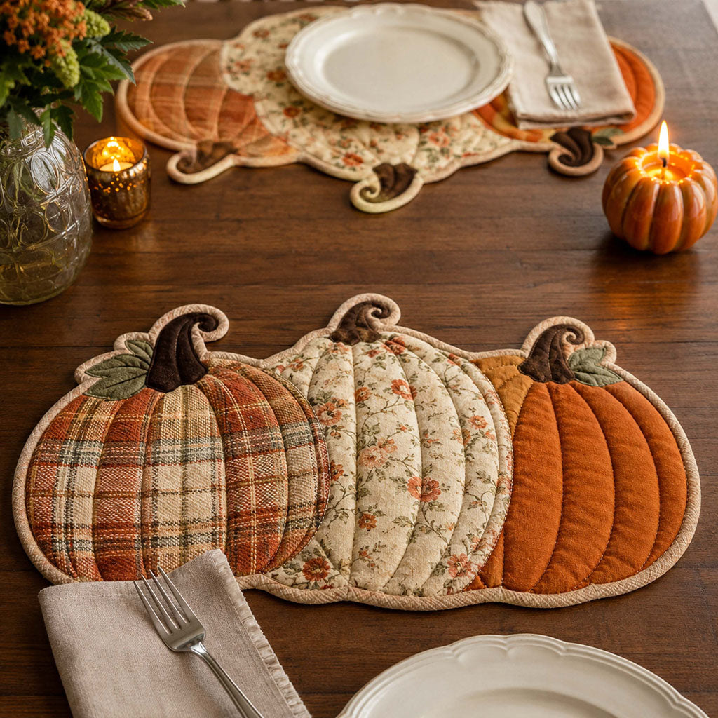 Pumpkin Haven Custom Shape Quilted Placemat SN0TD030