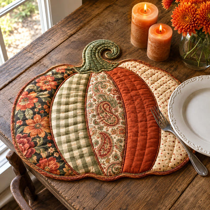 Pumpkin Patch Custom Shape Quilted Placemat SN0TD007