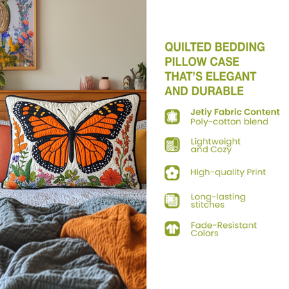 Palm Escape Quilted Bedding Pillow Case NCU0NT12642