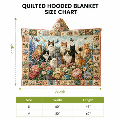 Mountain Bear Quilted Hooded Blanket TZL0TV034