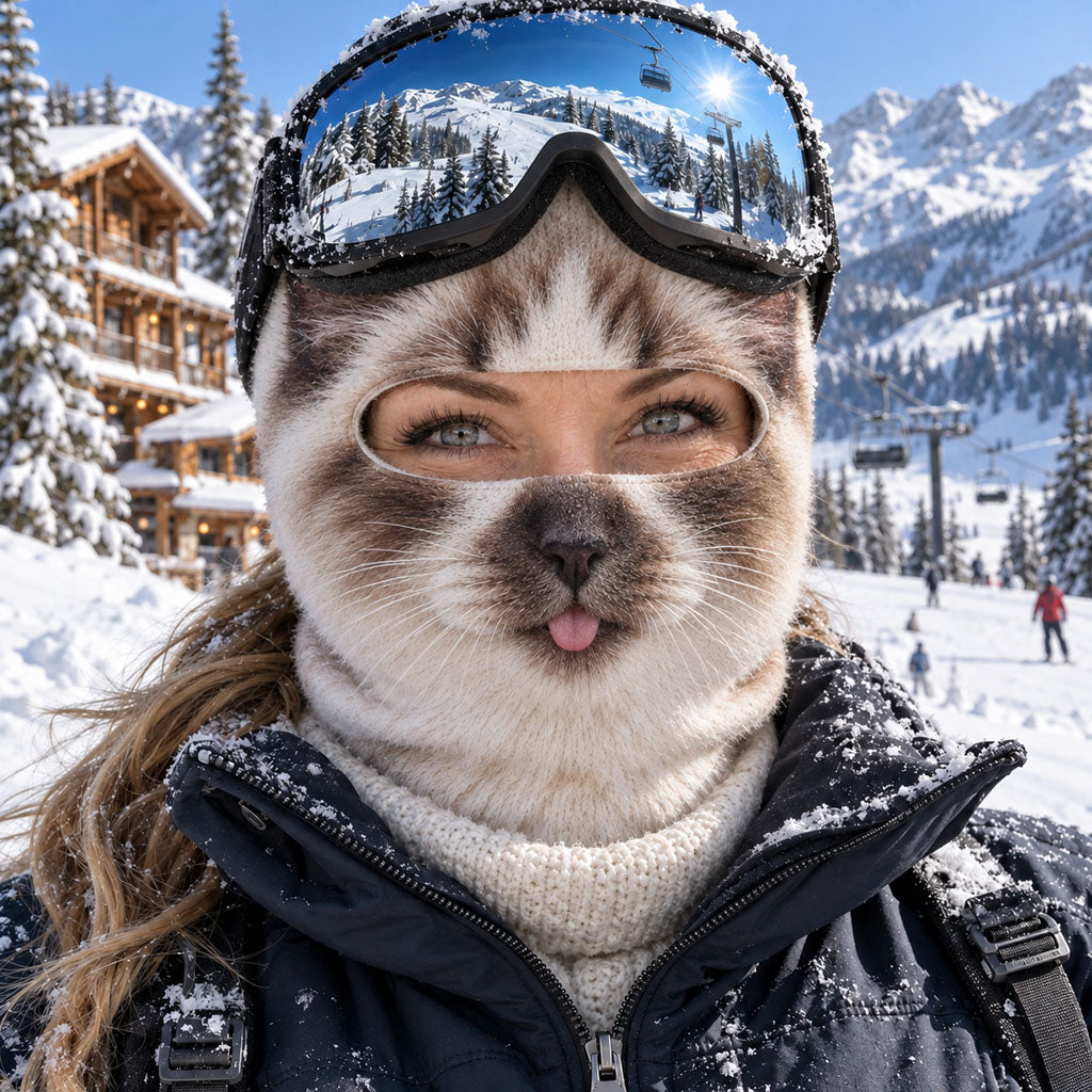 The Ski Kitty Collection Funny Ski Mask NCU0TZL012