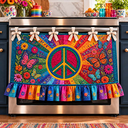Rainbow Butterfly Peace Oven Curtain TZL0HH0222