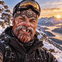 Red Beard Warrior Funny Ski Mask TZL0DV250