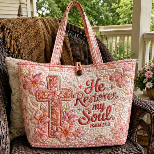 Restored by Grace Quilted Classic Tote Bag TZL0PT0062