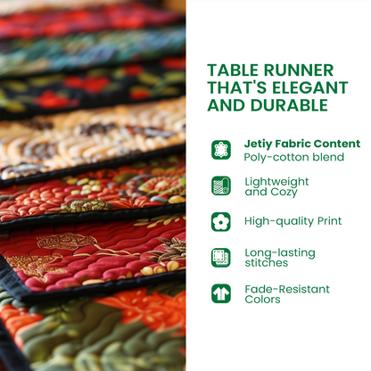 Noble Grace Quilted Table Runner NCU0VH5844