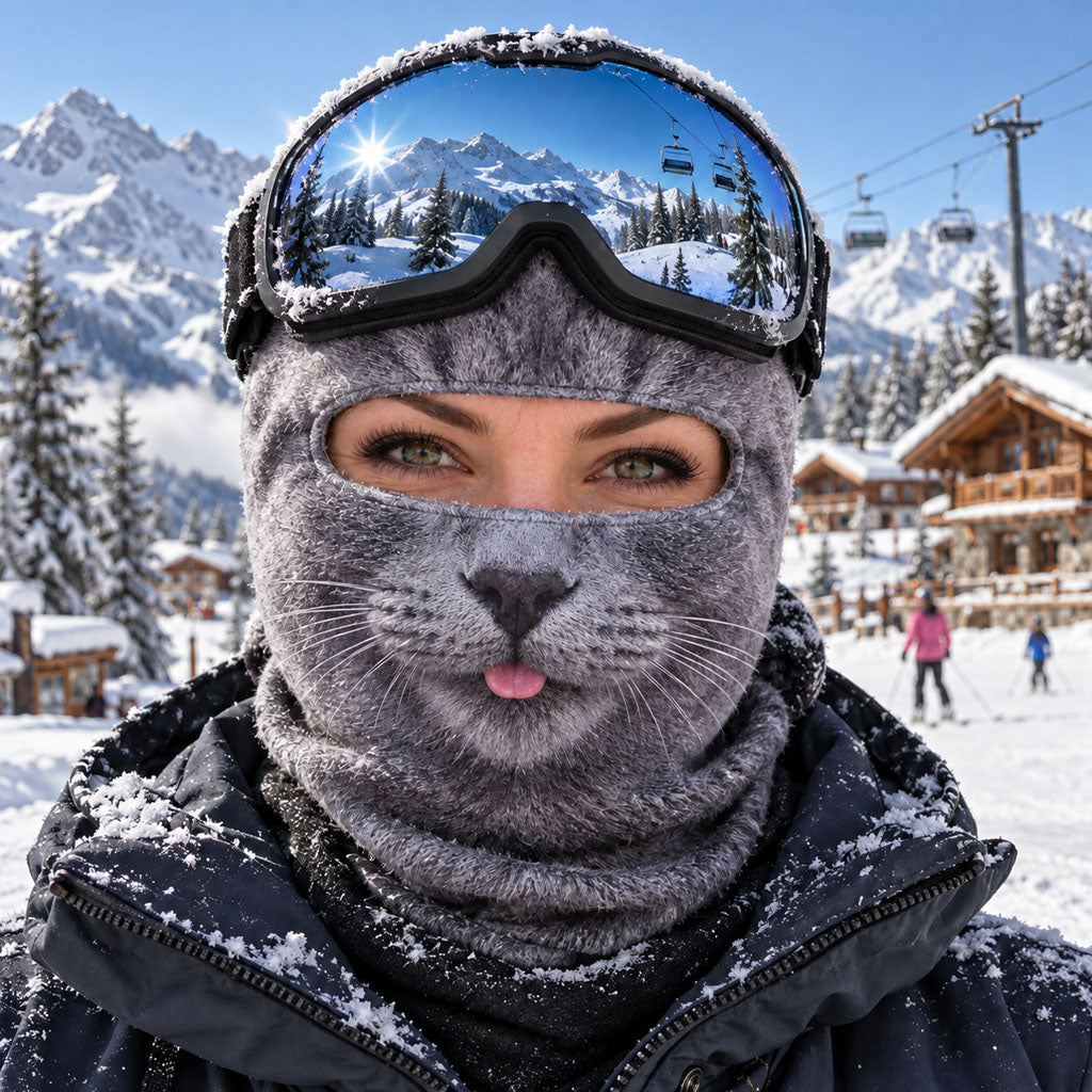 The Ski Kitty Collection Funny Ski Mask NCU0TZL012