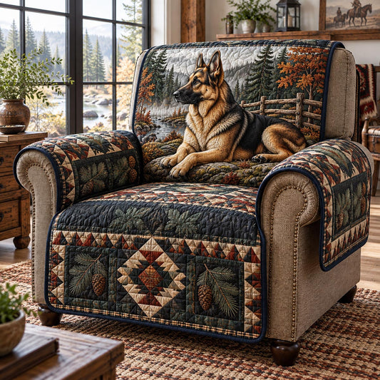 Rustic Cabin Shepherd Quilted Sofa Cover TZL0DV475
