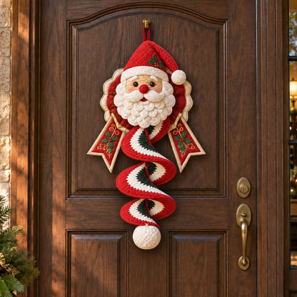 Rustic Noel Greetings Custom Shape Quilted Door Hanger TZL0PT0203