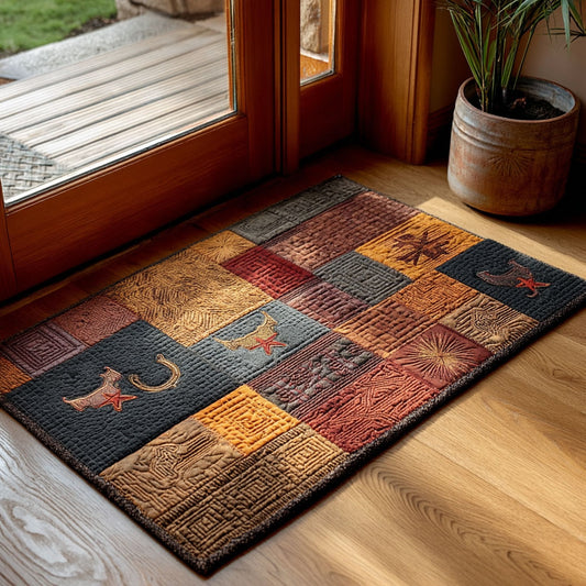 Rustic Rodeo Saddle Doormat NCU0XD2122