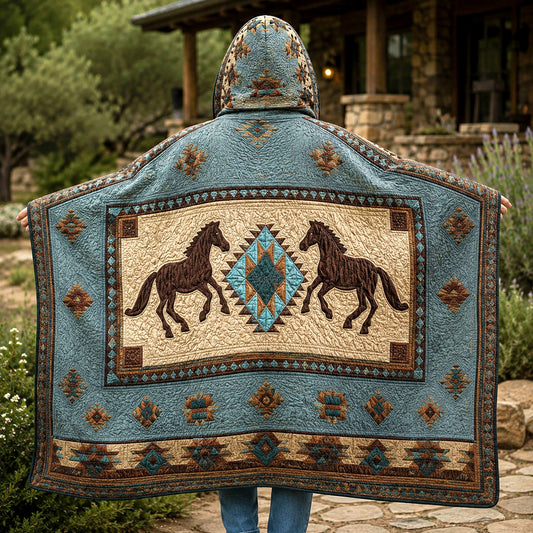 Sacred Trails Quilted Hooded Blanket TZL0TV043