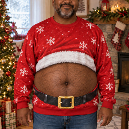 Santa Belly Personalized Ugly Sweatshirt TZL0TV077