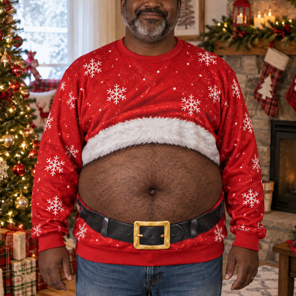 Santa Belly Personalized Ugly Sweatshirt TZL0TV077
