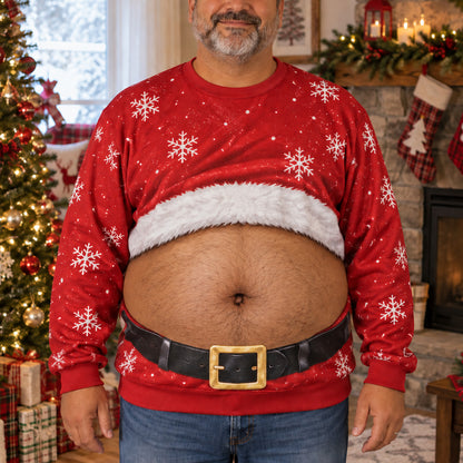 Santa Belly Personalized Ugly Sweatshirt TZL0TV077
