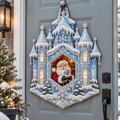 Santa Charm Custom Shape Quilted Door Hanger TZL0TD100