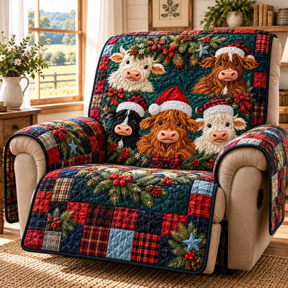 Santa Hat Herd Quilted Sofa Cover TZL0PT0770