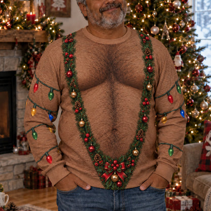 Santa Mankini Personalized Ugly Sweatshirt TZL0TV067