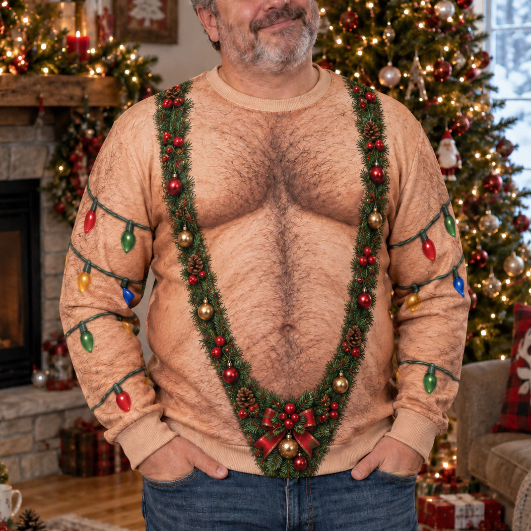 Santa Mankini Personalized Ugly Sweatshirt TZL0TV067