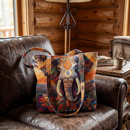 Savanna Stitch Quilted Zipper Tote Bag SN0PT005
