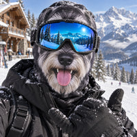 Schnauzer Snow Stache Funny Ski Mask TZL0PT0478