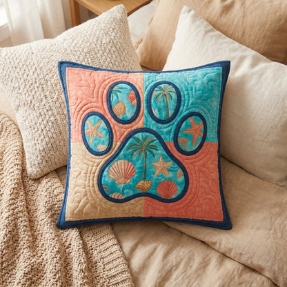 Seaside Paws Quilted Pillow Case NCU0TD2788