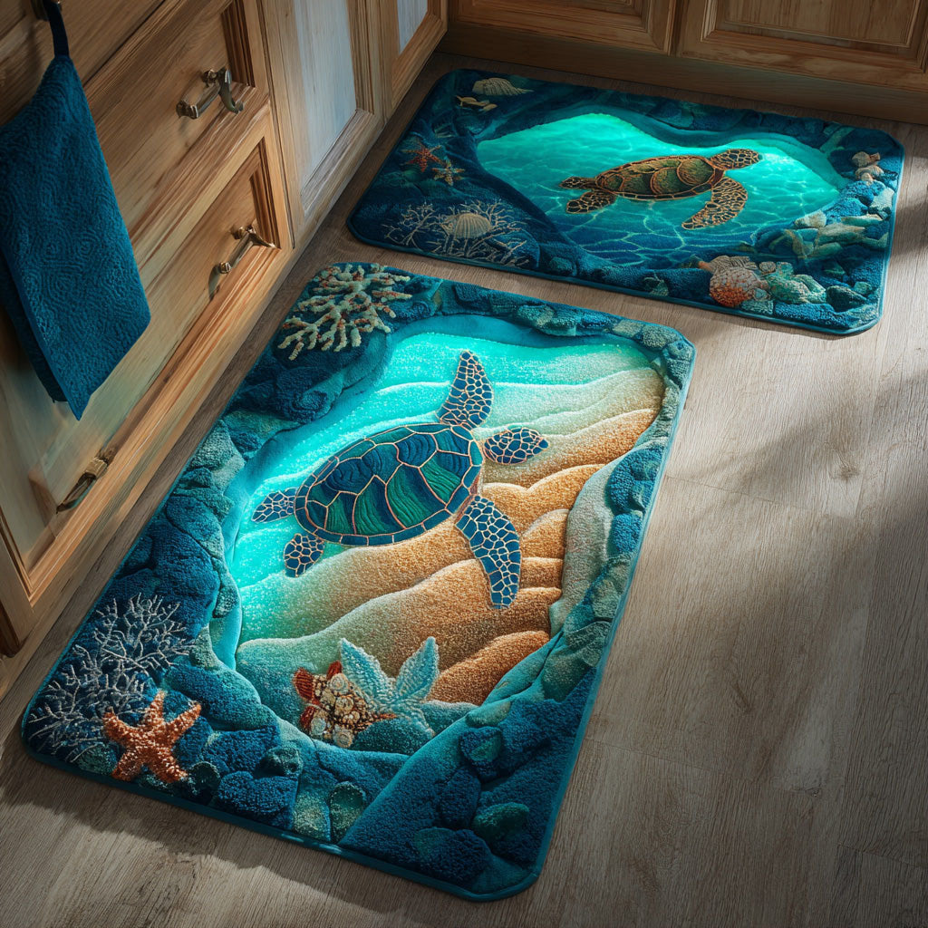 Serene Tide Kitchen Area Rug NCU0TD1442