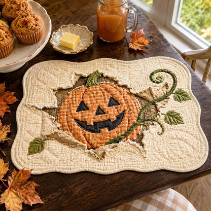 Shadow Harvest Custom Shape Quilted Placemat SN0TD026