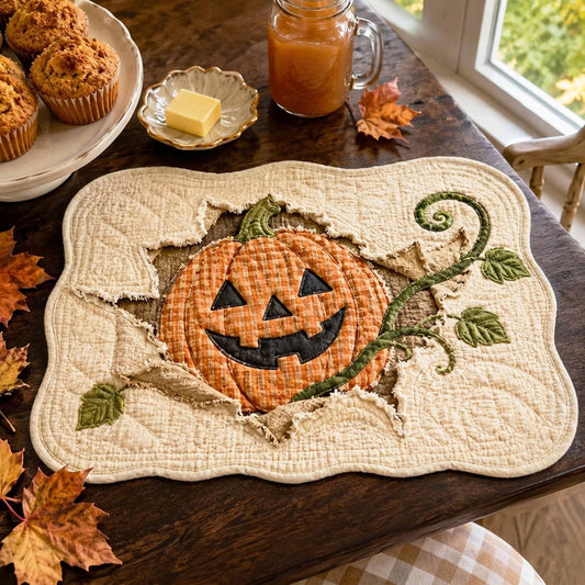 Shadow Harvest Custom Shape Quilted Placemat SN0TD026