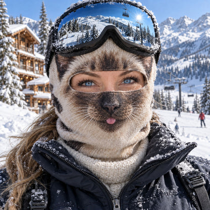 The Ski Kitty Collection Funny Ski Mask NCU0TZL012