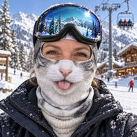 Silly Whiskers Funny Ski Mask TZL0PT0411