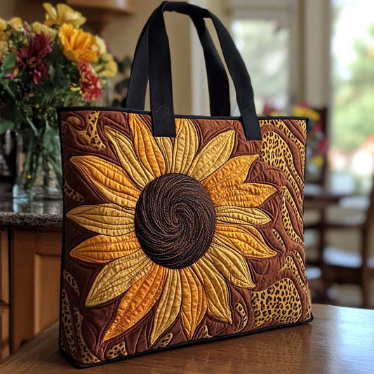 Simple Sunflower Mood Quilted Tote Bag NCU0NT8470