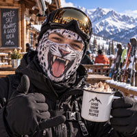 Snow Leopard Tongue Funny Ski Mask TZL0DV239