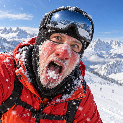 Crazy Faces on the Slopes Funny Ski Mask NCU0TZL10