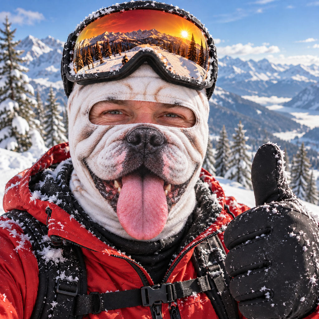 Snow Dogs Gone Wild Funny Ski Mask NCU0TZL013