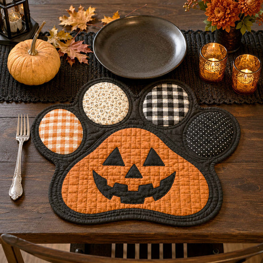 Spooky Paws Custom Shape Quilted Placemat SN0TD056