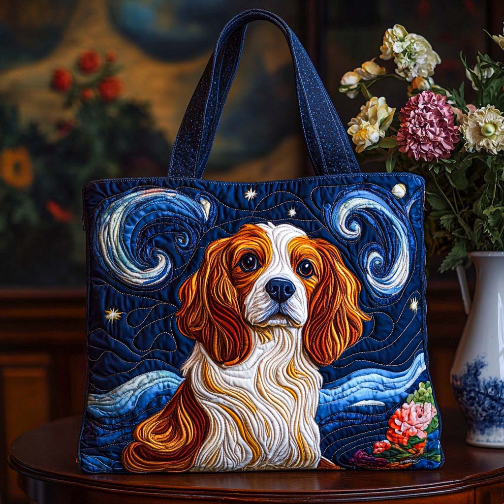 Starry Cavalier Quilted Tote Bag NCU0NT9871