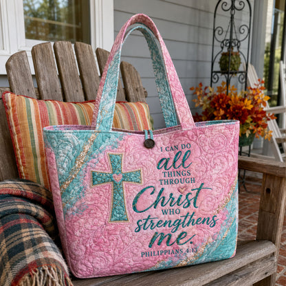 Strength Beyond Me Quilted Classic Tote Bag TZL0PT0064