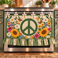 Sunflower Garden Peace Oven Curtain TZL0HH0220