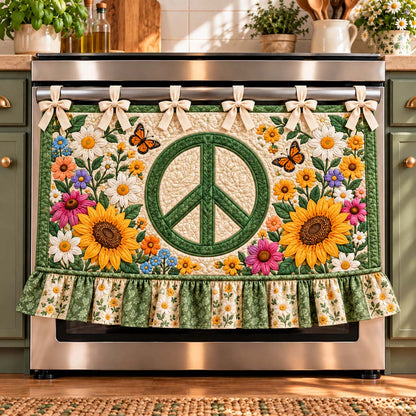 Sunflower Garden Peace Oven Curtain TZL0HH0220