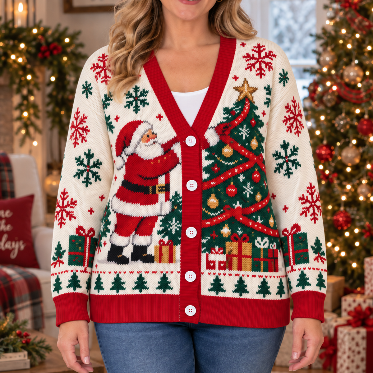 Tannenbaum Santa Cardigan TZL0HH0053