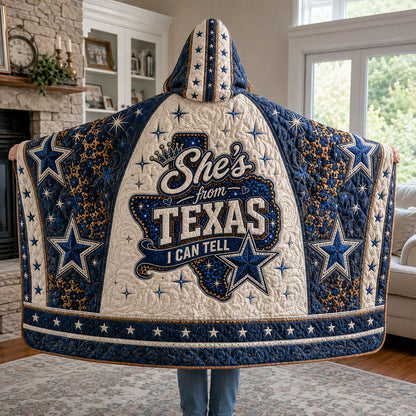 Texas Forever Quilted Hooded Blanket TZL0PT0116