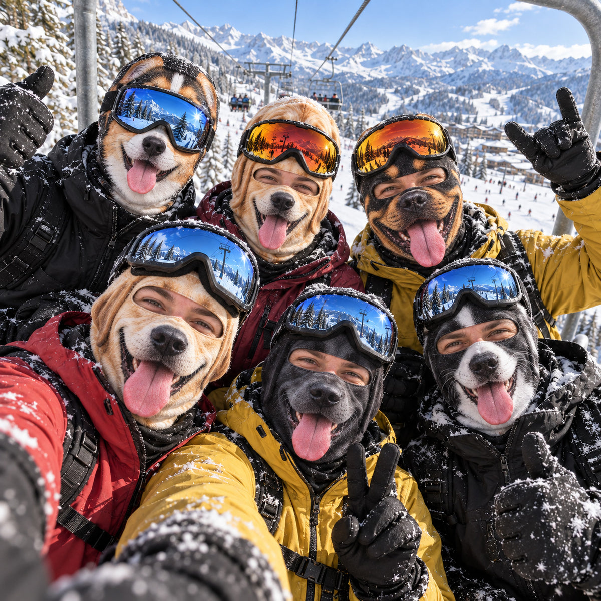 The Happy Howlers Funny Ski Mask NCU0TZL014