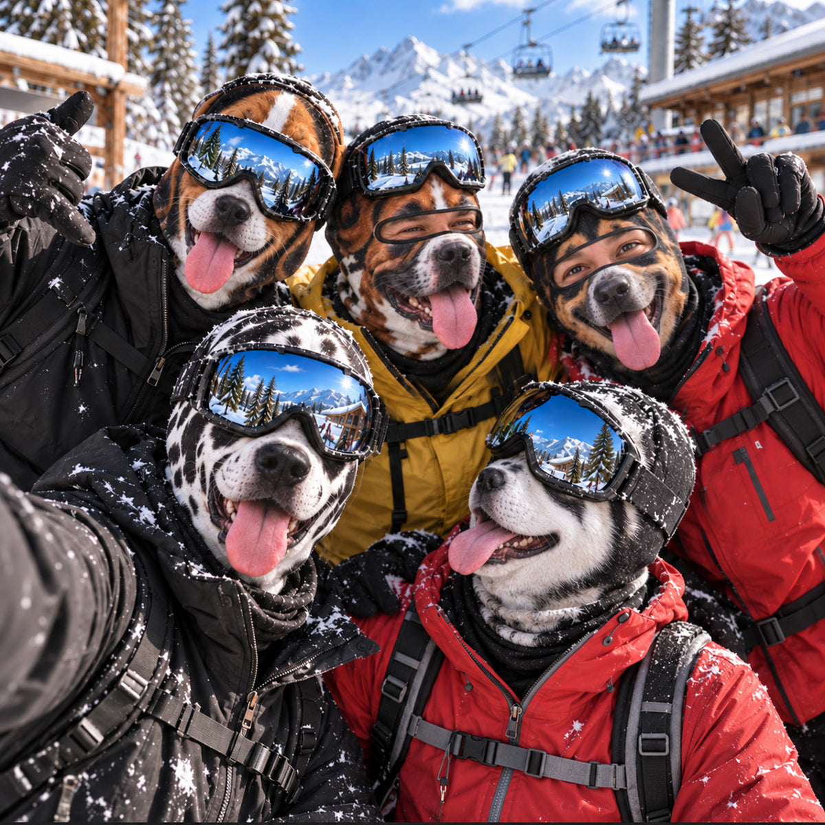 The Happy Howlers Funny Ski Mask NCU0TZL014