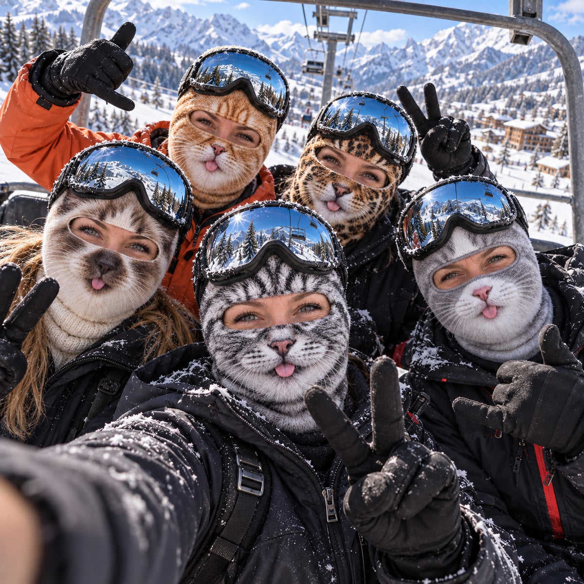 The Ski Kitty Collection Funny Ski Mask NCU0TZL012